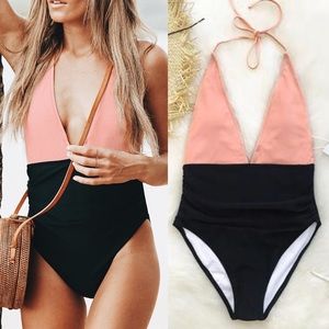 Cupshe Fragrant Memory Halter One-Piece